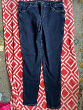Maurices Dark Denim Skinny Jeans XL X-Long